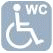 Toiletten für Rollstuhlfahrer voll zugänglich